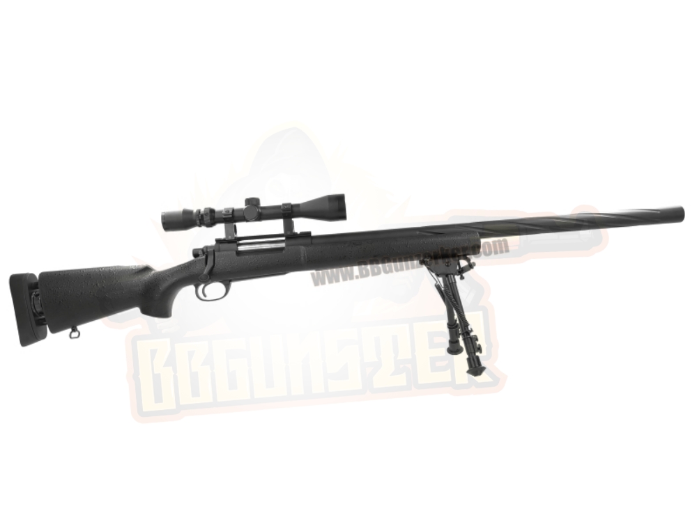 M24 สีดำ ท่อเซาะร่องเกลียว : Snow Wolf SW04-DB อัพเกรด 2024 - BBGUNSTER ...