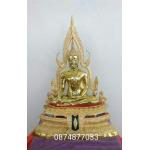 พระพุทธชินราช9นิ้ว ขัดมัน ขนาดหน้าตัก 9 นิ้ว ฐาน 1 ชั้น รหัส226