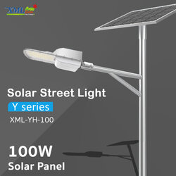 โคมไฟถนนโซล่าเซลล์ Series Y แผงเเยกโคมได้ (6,400Lumens + แผง 100 W) (แสง : ขาว)