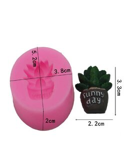 โมล(Mold) แม่พิมพ์ซิลิโคน ทำวุ้น ขนม สบู่ งานDiy รูปกระบองเพชร แคคตัส (เล็ก)