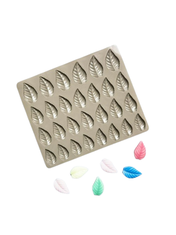 โมล(Mold) แม่พิมพ์ซิลิโคน ทำวุ้น ขนม สบู่ งานdiy รูปใบไม้ 28 ช่อง