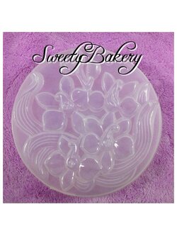แม่พิมพ์ขนม แม่พิมพ์วุ้น แม่พิมพ์พลาสติก แม่พิมพ์วุ้นปอนด์ ลายดอกไม้ 20 cm. ลายที่ 1023