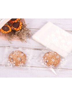 ถุงคุกกี้ เบเกอรี่ ขนม แบบมีเทปกาว 95-100 ใบ/แพ็ค (7*7+3 cm.)