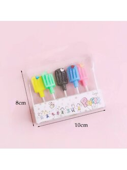 เทียนวันเกิด รูปไอศครีม 3 ชิ้น/เซต