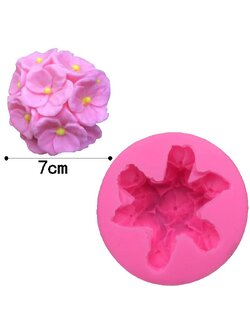 โมล(Mold) แม่พิมพ์ซิลิโคน ทำวุ้น ขนม สบู่ งานDiy รูปดอกราชาวดีแบบช่อ