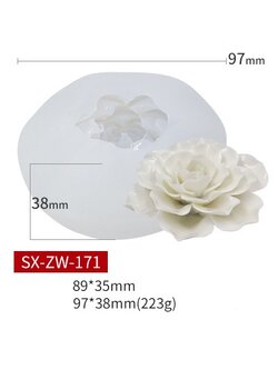 โมล(Mold) แม่พิมพ์ซิลิโคน ทำวุ้น ขนม สบู่ งานDiy รูปดอกไม้ (SX-ZW-171)