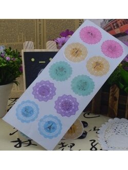 สติ๊กเกอร์ติดปากถุง 10 ดวง/แผ่น