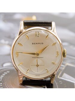 นาฬิกาเก่า BENRUS ไขลานสองเข็มครึ่ง