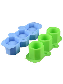 แม่พิมพ์ขนม พิมพ์ซิลิโคน พิมพ์วุ้น พิมพ์ช็อค รูปแก้วช็อต แก้วเป็ก 3 ช่อง