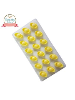 แม่พิมพ์ขนม พิมพ์วุ้น พิมพ์พลาสติกขุ่น รูปก้อนทอง เหรียญตำลึง ไซส์เล็ก 18 ช่อง