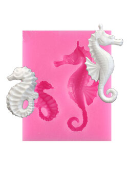 แม่พิมพ์ ซิลิโคน สำหรับทำฟองดองท์ กัมเพส รูปม้าน้ำ