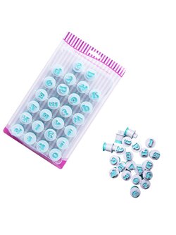 พิมพ์กดฟองดองท์ รูปตัวอักษรอังกฤษ ตัวพิมพ์เล็ก 26 ชิ้น