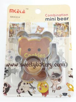 พิมพ์กดคุกกี้ 3 มิติ รูปหมี