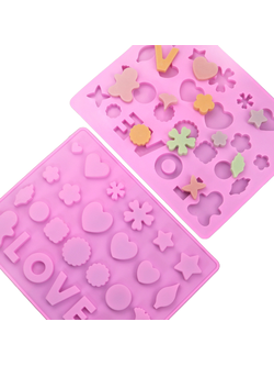 แม่พิมพ์ซิลิโคน พิมพ์สบู่ พิมพ์วุ้น พิมพ์ขนม รูป love