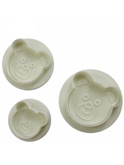 ที่พิมพ์ลายฟองดองท์ พิมพ์กดคุกกี้ รูปหมี 3 ชิ้น/แพ็ค