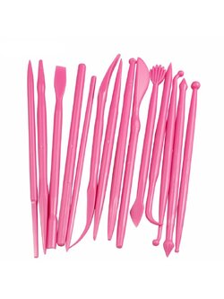 อุปกรณ์ทำฟองดองท์ เล็ก Modelling Tools Set (14 ชิ้น/เซต) (คละสีให้นะคะ แล้วแต่ล็อตของโรงงาน)