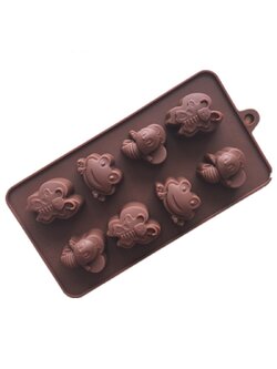 แม่พิมพ์ซิลิโคน พิมพ์สบู่ พิมพ์วุ้น พิมพ์ขนม รูปแมลง 8 ช่อง