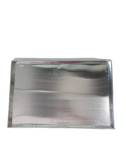 ถาดอลูมิเนียม ขนาด 16 x 25 x 1 นิ้ว ขอบเอียง วัดนอก