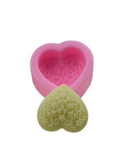 โมล(Mold) แม่พิมพ์ซิลิโคน ทำวุ้น ขนม สบู่ งานDiy รูปหัวใจ