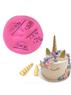 ซิลิโคนสำหรับทำฟองดองท์ กัมเพส รูปเขายูนิคอร์น