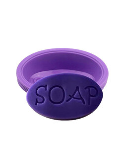 โมล(Mold) แม่พิมพ์ซิลิโคน ทำวุ้น ขนม สบู่ งานdiy รูปวงรี soap (50 G.) (6 ชิ้น/แพ็ค)