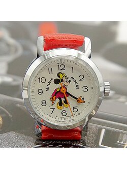 นาฬิกาเก่า MINNIE MOUSE ไขลาน (นาฬิกาผู้หญิง)