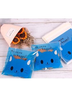 ถุงคุกกี้ ถุงเบเกอรี่ ถุงขนม แบบมีเทปกาว 95-100 ใบ/แพ็ค (10*10+3 cm.)