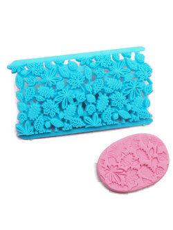 แผ่นพิมพ์ลายฟองดองท์ รูปดอกไม้