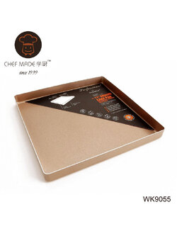 Chef Made พิมพ์เค้กเทฟล่อน สีทอง สี่เหลี่ยม 11 นิ้ว (nonstick) (WK9055)