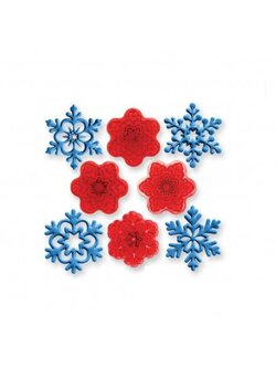 ที่พิมพ์ลายฟองดองท์ พิมพ์กดคุกกี้ รูปเกล็ดหิมะ