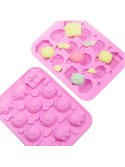 แม่พิมพ์ซิลิโคน พิมพ์สบู่ พิมพ์วุ้น พิมพ์ขนม รูปหมู 10 ช่อง