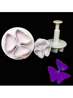 ที่พิมพ์ลายฟองดองท์ พิมพ์กดคุกกี้ รูปใบโคลเวอร์ 3 ชิ้น/แพ็ค