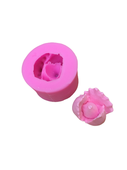 โมล(Mold) แม่พิมพ์ซิลิโคน ทำวุ้น ขนม สบู่ งานdiy รูปดอกกุหลาบ (เล็ก)