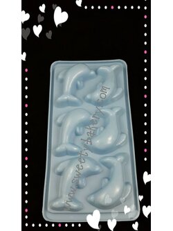 แม่พิมพ์ขนม แม่พิมพ์วุ้น แม่พิมพ์พลาสติก รูปโลมา (สีเลือกไม่ได้นะคะ แล้วแต่ล็อตของโรงงาน)