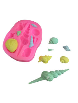 ซิลิโคนสำหรับทำฟองดองท์ กัมเพส รูปหอย สัตว์ทะเล