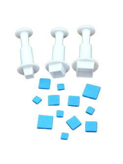 ที่พิมพ์ลายฟองดองท์ พิมพ์กดคุกกี้ รูปสี่เหลี่ยม 3 ชิ้น/แพ็ค