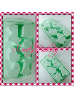 แม่พิมพ์ขนม แม่พิมพ์วุ้น แม่พิมพ์พลาสติก ลายคริต์มาส (สีเลือกไม่ได้นะคะ แล้วแต่ล็อตของโรงงาน)