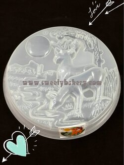 แม่พิมพ์ขนม แม่พิมพ์วุ้น แม่พิมพ์พลาสติก แม่พิมพ์วุ้นปอนด์ รูปกวาง 20 cm. ลายที่ 1025