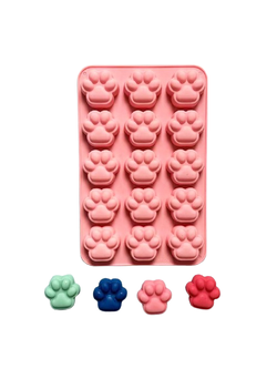 โมล(Mold) แม่พิมพ์ซิลิโคน ทำวุ้น ขนม สบู่ งานdiy รูปอุ้งเท้า 15 ช่อง