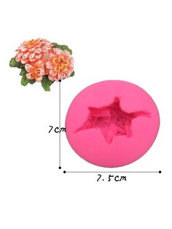 โมล(Mold) แม่พิมพ์ซิลิโคน ทำวุ้น ขนม สบู่ งานDiy รูปดอกเบญจมาศ