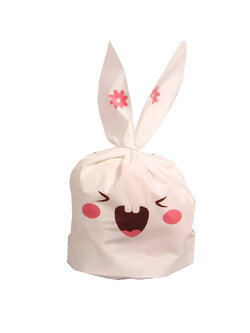 ถุงหูกระต่าย ถุงเบเกอรี่ 50 ใบ/ห่อ (Size : 13.5*22+6 cm.)