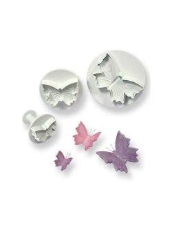 ที่พิมพ์ลายฟองดองท์ พิมพ์กดคุกกี้ รูปผีเสื้อ 3 ชิ้น/แพ็ค