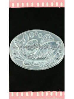 แม่พิมพ์ขนม แม่พิมพ์วุ้น แม่พิมพ์พลาสติก แม่พิมพ์วุ้นปอนด์ รูปปลาคาร์ฟ 20 cm. ลายที่ 1013