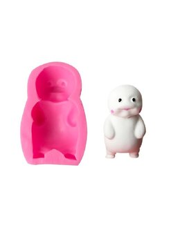 โมล(Mold) แม่พิมพ์ซิลิโคน ทำวุ้น ขนม สบู่ งานDiy รูปเพนกวินน้อย