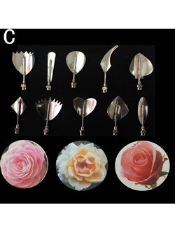 หัวเข็มทำวุ้น 3 มิติ Set C (10 ชิ้น/เซต)