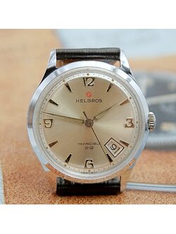 นาฬิกาเก่า HELBROS ไขลาน