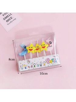 เทียนตกแต่งเค้ก เทียนวันเกิด รูปดาว