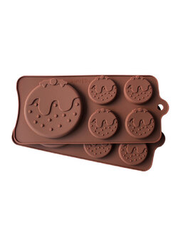 แม่พิมพ์ขนม พิมพ์ซิลิโคน พิมพ์วุ้น พิมพ์ช็อค รูปสตรอเบอรี่ 5 ช่อง