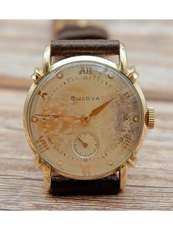 นาฬิกาเก่า BULOVA ไขลานสองเข็มครึ่ง