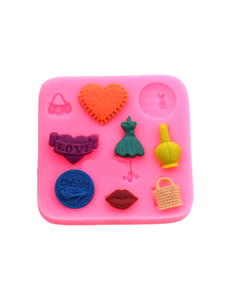 แม่พิมพ์ ซิลิโคน สำหรับทำฟองดองท์ กัมเพส รูปแฟชั่น